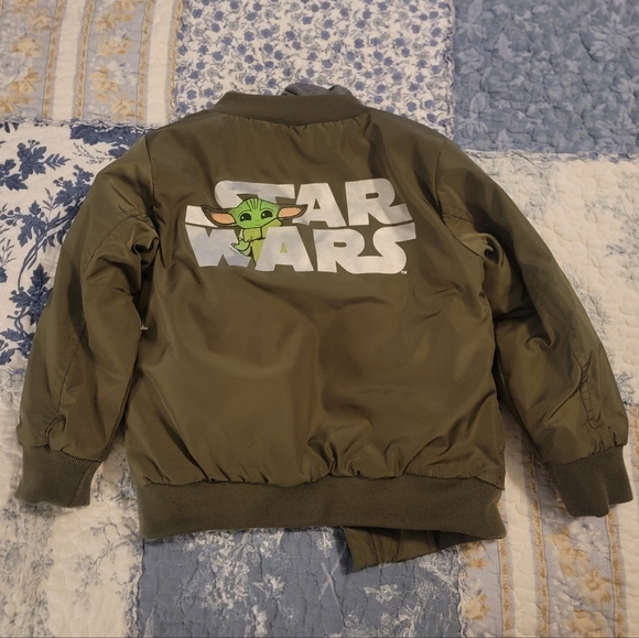 Star Wars Yoda Jacket Olive 4T Disney New Without Tags - Picture 9 of 10